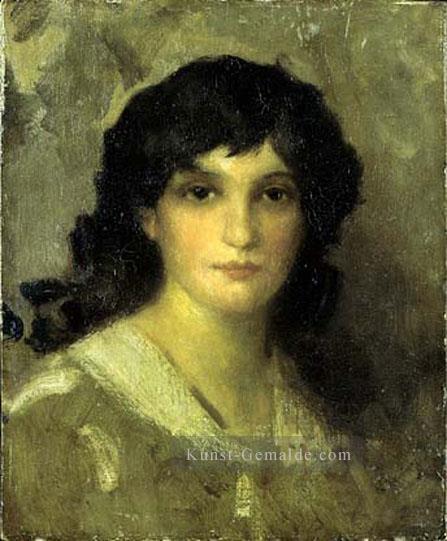 James Abott McNeill Kopf einer jungen Frau James Abbott McNeill Whistler Ölgemälde